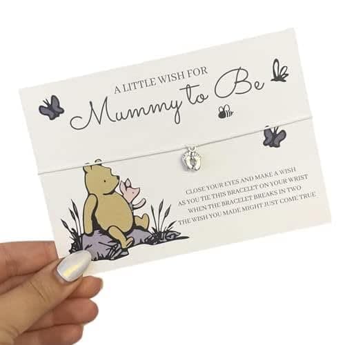 Image of Blossom Tree Party Mummy to Be Wish Bracelet | Winnie | Perfect Baby Shower | New mum Gift | Mummy Gift | Charm Bracelet