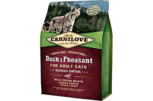 Image of Carnilove Duck Pheasant Adult Hairball Dehydrated Cat Food 6kg - 9 x 666.67 gr - Total: 6000gr