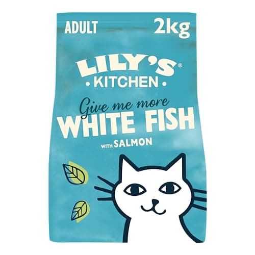 Image of Lily's Kitchen Made with Natural Ingredients Adult Dry Cat Food White Fish with Salmon Grain-Free Recipe 2kg