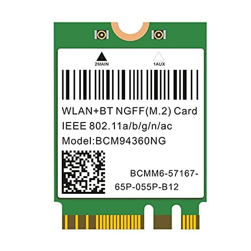 Image of iFutniew 1200Mbps 802.11Ac WiFi Card BCM94360NG NGFF M.2 5Ghz WLAN Bluetooth 4.0 Card DW1560 Wireless Network Card for