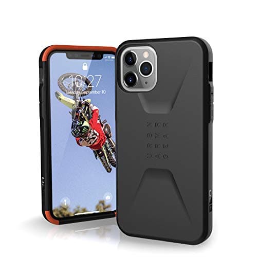 Image of URBAN ARMOR GEAR UAG Designed for iPhone 11 Pro [5.8-inch screen] Civilian Feather-Light Rugged [Black] Military Drop Tested iPhone Case