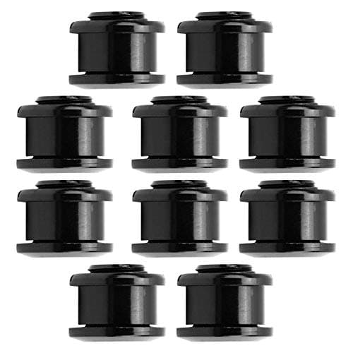 Image of RiToEasysports 10Pcs Chainring Bolts, 7075 Aluminum Alloy Single Speed Bicycle Screws for Mountain Bike Road Bike, with Easy Installation and Compact Shape (Black)