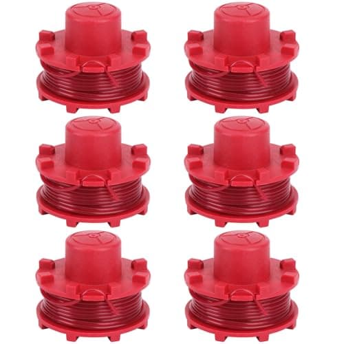 Image of Yweller 6 Pack GE-CT 36/30 Li E Spool Line Compatible with Einhell String Trimmers GE-CT 18/33 Li E,GP-CT 36/35 Li BL,AGILLO 36/255 BL und AGILLO 18/200,.080"/2mm, 26Ft/8 M Replacement Spool Line