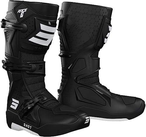 Image of SHOT Men Race 6 Pair of Motocross Boots, Black, 46 EU