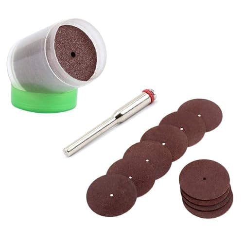 Image of Cutting Disc Set - 35 Pcs Blades Cutting Disc Reinforced Cut Off Grinding Discs Wheels Set 22mm with Arbor Mandrel for Rotary Tool