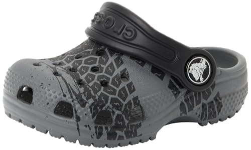 Image of Crocs Unisex Kids Clog, Classic Tire Print Clog K, Slate Grey, 11 UK Child