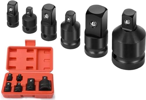 Image of Sukudon Impact Socket Adaptor Set, Socket Wrench Adapters, 6 Pcs Reducer Adapter for Converter Set 1/4" 3/8" 1/2" 3/4"