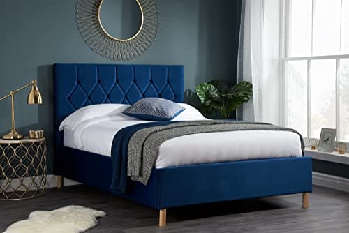 Image of Birlea Loxley 5FT Kingsize Fabric Bed - Blue