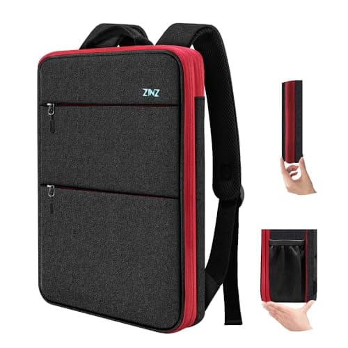 Image of ZINZ Slim & Expandable Laptop Backpack 15 15.6 16 Inch Case, Water Resistant Travel Backpack Compatible with MacBook Pro/Neo 16" 15", Dell XPS 15 16 and Most 15" 15.6" 16" Notebooks,B01RD01