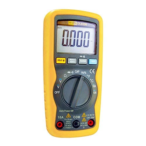 Image of Di-Log Ac Digital Multimeter 1000V Compact with Temperature Measurement To 750°C And High-Contrast Backlit LCD Display, With Full Protection on All Ranges and a Safety Category to CAT III 600V