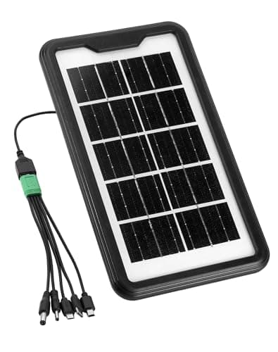 Image of QWORK® Small Solar Panel Charger Portable USB Solar Panel, 6V 3.5W 600mA, for Camping Hiking Outdoor Activities