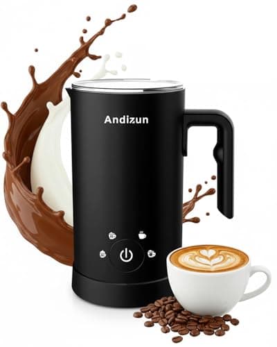 Image of Andizun Milk Frother Electric, 4-in-1 Automatic Milk Steamer and Frother, Hot Chocolate Velvetiser