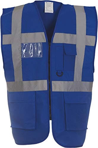 Image of Yoko Hi-Vis Safety Vest HVW801, Colour: Royal Blue, Size: L