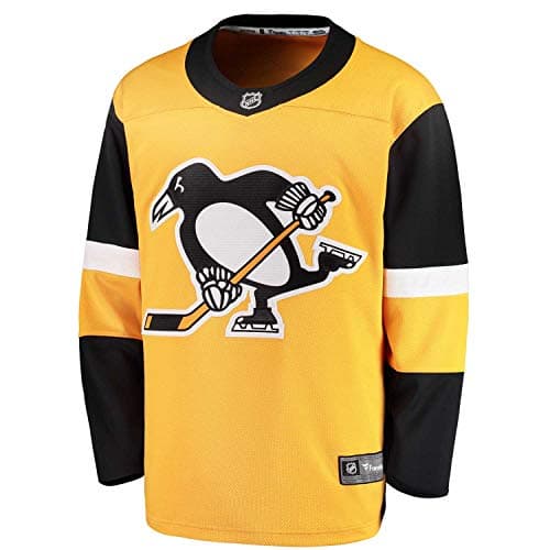 Image of Fanatics Pittsburgh Penguins Breakaway NHL Jersey Third Yellow, L