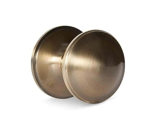 Image of Designer Levers Ringed Centre Door Knob - 70mm - Antique Brass