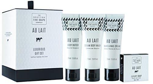 Image of Au Lait Luxurious Essentials Drum contains Tubes 75 ml x 3/ Soap 40 g