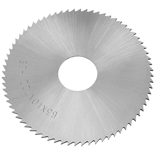 Image of Utoolmart 63mm x16mm x1mm Circular Saw Blade High Speed Steel Slitting Saw 72 Tooth Cutter Wheel Disc for Cutting Off Slotting Steel Copper Metal Plastic Wood