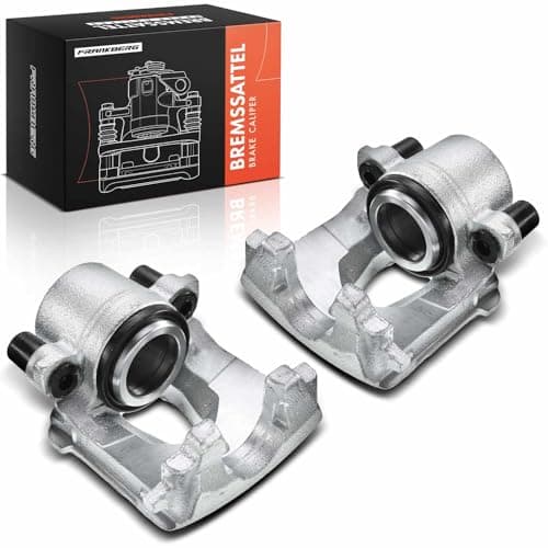 Image of Frankberg 2x Brake Caliper Disc Brake Front Left Right Compatible with Golf IV Golf Plus Golf V Golf VI Polo UP Fabia I A3 O.c.t.a.v.i.a I Leon C.a.d.d.y III Replace# 1K0615123A