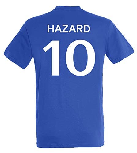 Image of Chelsea T-Shirt – Eden Hazard – Official Chelsea FC Collection – Men's Size L, Blue