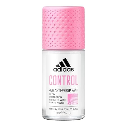 Image of adidas Control Antiperspirant Roll-On Deodorant for Her, 48 Hours Dry Protection and Long-Lasting Freshness, Vegan, 50 ml