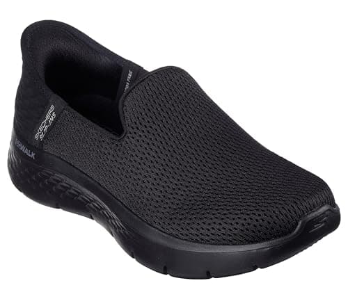 Image of Skechers Women's GO Walk Flex Relish Sneaker, Black, 6 UK Wide