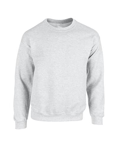 Image of D&H Plain Classic Sweatshirts Sizes XS to 3XL Workwear Casual Crewneck Jumper Sweater Sports Leisure Fleece Pullover Grey