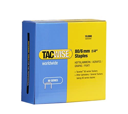 Image of Tacwise 0381 Type 80 / 6 mm Galvanised Upholstery Staples, Pack of 10,000