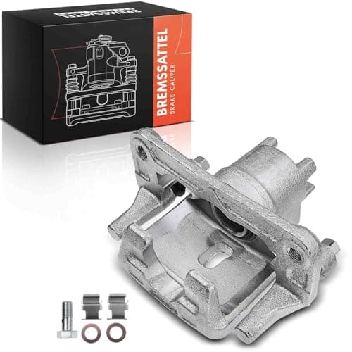 Image of Frankberg Brake Caliper Disc Brake Rear Left with Bracket (hole spacing 140) Compatible with Paje.r.o II V3 W Paje.r.o III V6W V7W Paje.r.o IV V8W V9W Replace# MR510541