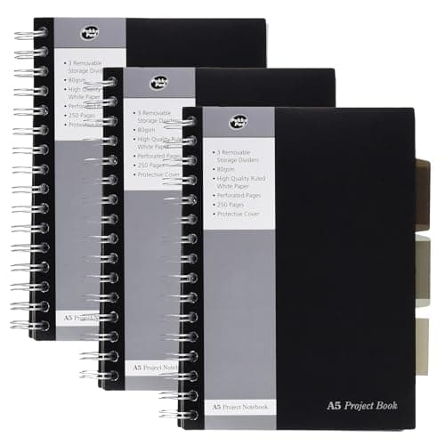 Image of Pukka Pads SBPROBA5 A5 Project Book - Silver (Pack of 3)