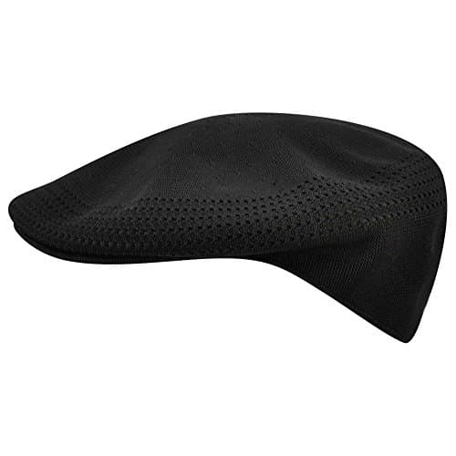 Image of Kangol Tropic Ventair 504 Flat Cap, Black, Large