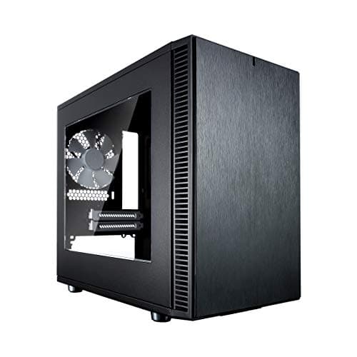 Image of Fractal Design Nano S Window - Mini Tower Computer Case - ITX - Optimized for High Airflow and Silent Computing with ModuVent Technology,2x Fractal Design Dynamic X2 GP-14 Fans included -Black Window