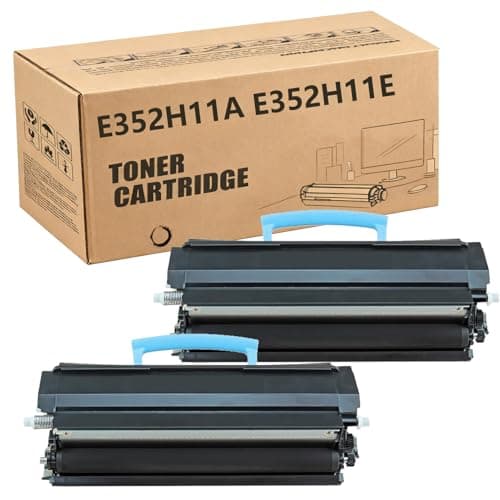 Image of for Lexmark E352 E352H11A E352H11E E352H11P High-Yield Compatible Toner Cartridge | Fits E350 E352 E352d E352dn Printers 2-Pack