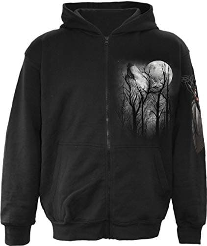 Image of Spiral Mens M464 - Hoodies Hooded Sweatshirt, Black, M UK
