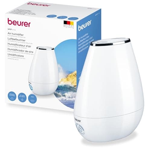 Image of Beurer LB 37 Air humidifier with Ultrasound atomisation, Including Integrated Aroma Diffuser, humidifier with Quiet Night Mode for the Bedroom, 2L Tank for Rooms up to 20 m², White