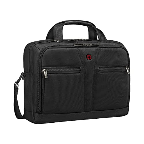 Image of Wenger BC Refresh Laptop Backpack – BC Pro Black, 14–16" Laptop Bag with USB Charging Port, Reinforced Straps, Professional Design & Organised Storage for Work and Travel