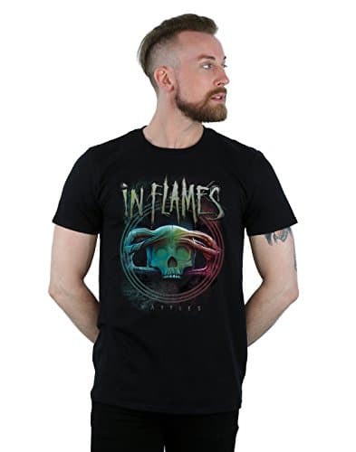 Image of In Flames Men's Battles Circle T-Shirt Medium Black