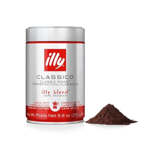 Image of Illy Moka Tostato Classico Ground Coffee (6 Packs of 250g)