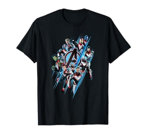 Image of Marvel Avengers: Endgame Logo Super Heroes United T-Shirt T-Shirt