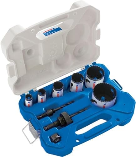 Image of Lenox 1768436 "Speed Slot" Bi-Metal Hole Saw Set in Plastic Case, 0 V, Multi-Colour, 19-68 mm