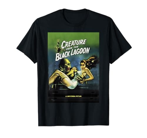 Image of Universal Monsters Creature From The Black Lagoon Poster T-Shirt
