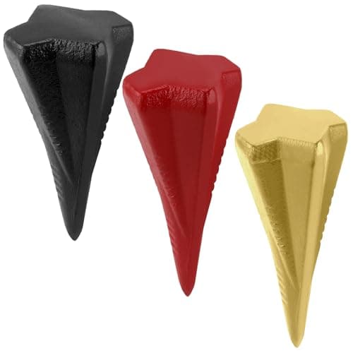Image of ZEONHAK 3 PCS 3 Sizes Diamond Wood Splitting Wedge, 3.5lb 4lb 5lb 4-Direction Steel Splitting Wedge, 4 Way Wood Splitter Wedge for Wood Splitting