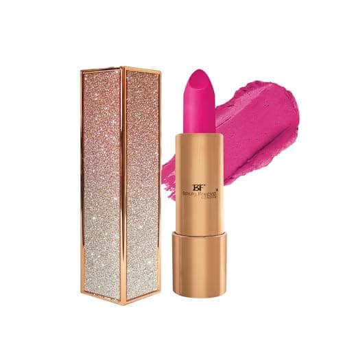 Image of Beauty Forever Semi Matte Lipstick with Vitamin E, Plumping and Long Lasting, 3.6gms (582 Hot Pink)