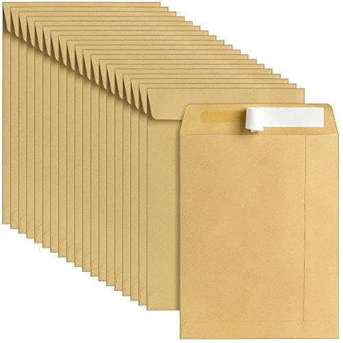 Image of C5 229 x 162 mm 100gsm Self Seal Pocket Envelopes, No Window, Brown Mailing, Greeting Card Invitation for School Home Office Ecommerce - Pack of 20 C5BR020