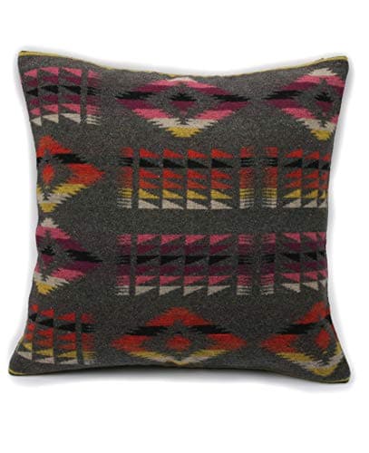 Image of Ruth&Boaz Inka Pattern Square Decor Pillow Case Cushion Cover (18"x18",T-Grey-B)