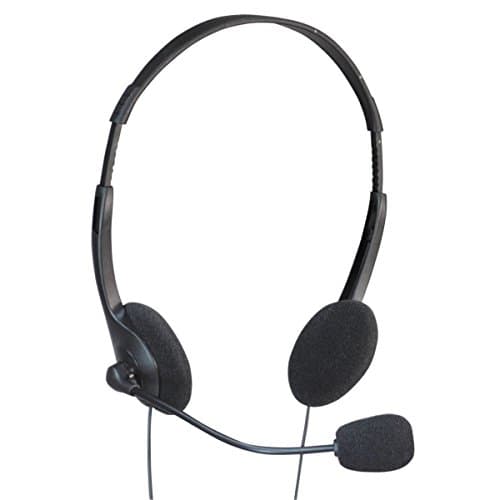 Image of SoundLAB Stereo PC Headset with Flexible Boom Microphone & In-line Volume Control