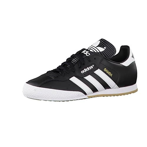 Image of Adidas Samba Super, Men Samba Trainers, Black (Black/Running White Footwear), 10 UK (44.6666666666667 EU)
