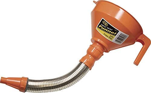 Image of C.K T6275 1 Plastic Funnel, Silver/Orange