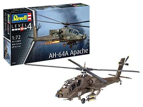 Image of Revell AH-64A Apache 1:72 Scale - Unbuilt/Unpainted Plastic Model Kit