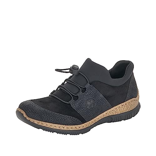 Image of Rieker N32x8-00, Women’s Low-Top Sneakers, Black (Schwarz/Schwarz/Schwarz 00), 3.5 UK (36 EU)