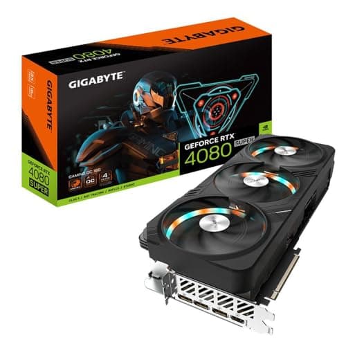Image of Gigabyte GeForce RTX 4080 SUPER GAMING OC Graphics Card - 2595MHz Core, 16GB GDDR6X 23000MHz 256-bit Memory, PCI-E 4.0, 3x DP 1.4, 1x HDMI 2.1a, NVIDIA DLSS 3.5, GV-N408SGAMING OC-16GD